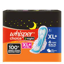 Whisper Choice Night XXL 6 Pads